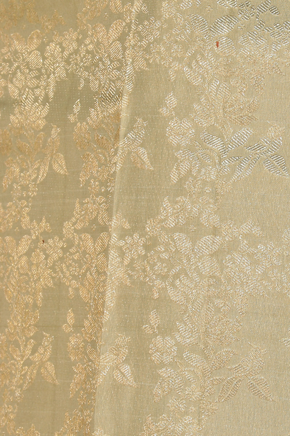 Image of Arani Silk Brocade Off-White Saree